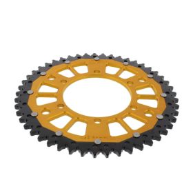 ZF Crown 49 Teeth Pitch 525 Black Gold Dual for Triumph