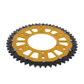 ZF 50-Tooth Black Gold Dual Pitch 525 Sprocket for Triumph