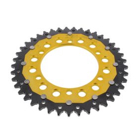 ZF Couronne 41 Dents Pas 520 Or Noir Double pour Triumph