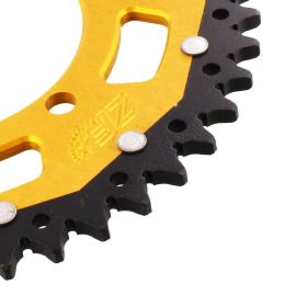 ZF Krone 45 Zähne Pitch 520 Schwarz Gold Dual für Triumph