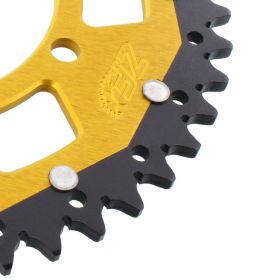ZF 46 Teeth Gold Black Dual Pitch 520 Sprocket for Triumph