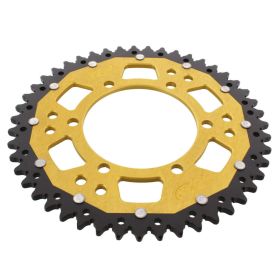 ZF Krone 47 Zähne Pitch 520 Schwarz Gold Dual für Triumph