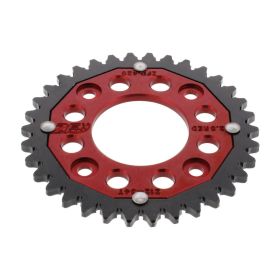 ZF Krone 34 Zähne Teilung 420 Rot Schwarz Dual für Honda