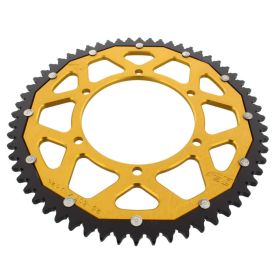 Corona ZF 60 denti passo 428 oro nera dual ZFD-25-60-GLD