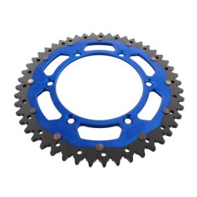 ZF Krone 49 Zähne Teilung 520 Blau Schwarz Dual ZFD-251-49-BLU