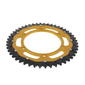 ZF Krone 48 Zähne Teilung 525 Schwarz Gold Dual ZFD-300-48-GLD