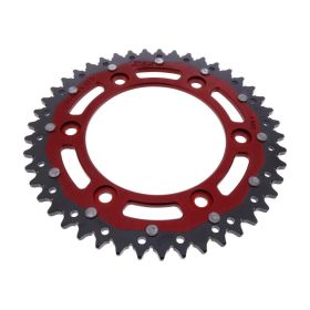 ZF Krone 45 Zähne Schritt 520 Rot Schwarz Dual für Honda XR