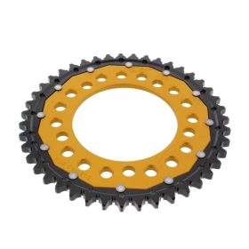 ZF 43 Tooth 530 Pitch Gold Black Dual Crown ZFD-302-43-GLD for Honda