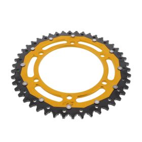 ZF Krone 46 Zähne Teilung 520 Schwarz Gold Dual ZFD-305-46-GLD