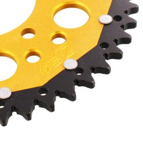 ZF Krone 45 Zähne Teilung 520 Schwarz Gold Dual ZFD-478-45-GLD