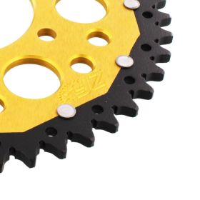 ZF Krone 46 Zähne Teilung 520 Schwarz Gold Dual ZFD-478-46-GLD