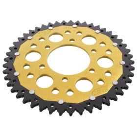 ZF Krone 47 Zähne 520 Pitch Schwarz Gold Dual ZFD-478-47-GLD