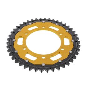 ZF Crown 44 Teeth Pitch 530 Black Gold Dual ZFD-479-44-GLD