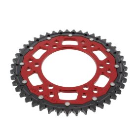 ZF Krone 45 Zähne Teilung 530 Rot Schwarz Dual ZFD-479-45-ROT
