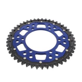 Corona ZF 47 denti passo 530 blu nera dual ZFD-479-47-BLU
