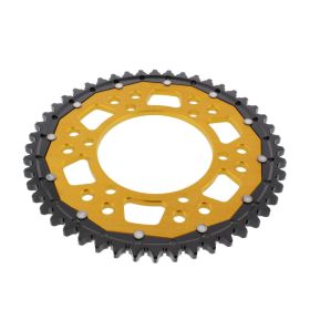 ZF Krone 48 Zähne Teilung 530 Gold Schwarz Dual ZFD-479-48-GLD