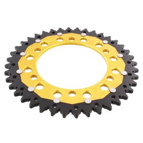 ZF Crown 40 Teeth Pitch 520 Gold Black Dual ZFD-486-40-GLD
