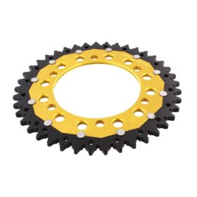 ZF Crown 41 Teeth Pitch 520 Black Gold Dual ZFD-486-41-GLD
