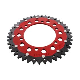 ZF Crown 43 Teeth Pitch 520 Red Black Dual ZFD-486-43-RED