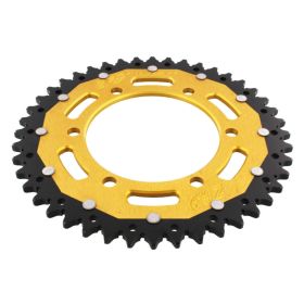 ZF Crown 44 Teeth Pitch 520 Black Gold Dual ZFD-486-44-GLD