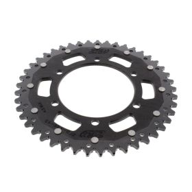 Corona ZF 45 denti passo 520 nera dual ZFD-486-45-BLK