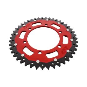 ZF Krone 45 Zähne Teilung 520 Rot Schwarz Dual ZFD-486-45-ROT