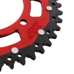 ZF Krone 45 Zähne Teilung 520 Rot Schwarz Dual ZFD-486-45-ROT