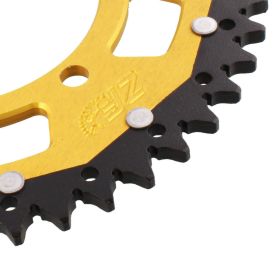 Corona ZF 46 denti passo 520 oro nera dual ZFD-486-46-GLD