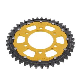 Corona ZF 41 denti passo 530 oro nera dual per Kawasaki