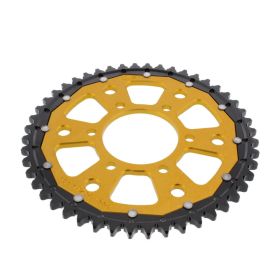 ZF Krone 48 Zähne Teilung 530 Gold Schwarz Dual für Kawasaki