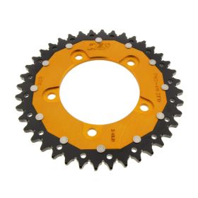 ZF Crown 40 teeth pitch 525 red black dual for Aprilia