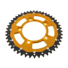 ZF Crown 46 teeth pitch 525 gold black dual for Aprilia