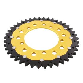 ZF Crown 42 Teeth Pitch 520 Black Gold Dual for Aprilia