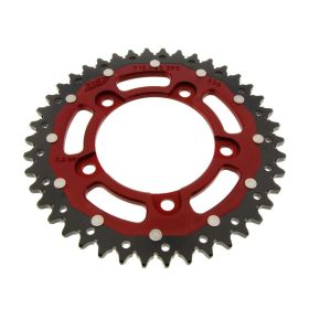 ZF 42 Tooth Crown Pitch 525 Red Black Dual for Aprilia