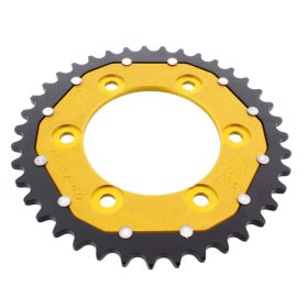 ZF Krone 39 Zähne Pitch 520 Schwarz Gold Dual für Ducati