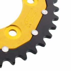 ZF Krone 39 Zähne Pitch 520 Schwarz Gold Dual für Ducati