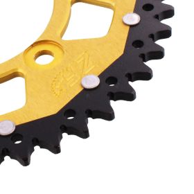 Corona ZF 45 denti passo 520 oro nera dual per Ducati