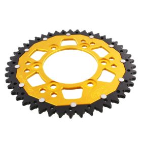 ZF 46 Tooth Crown Pitch 520 Gold Black Dual ZFD-735-46-GLD for Ducati