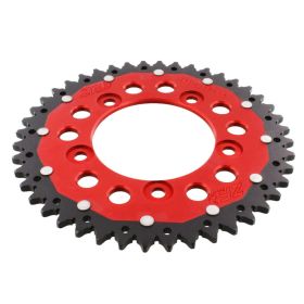 ZF 44-Zähne-Kettenrad 520 Pitch Rot Schwarz Dual für Ducati