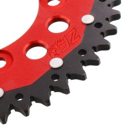 ZF 44-Zähne-Kettenrad 520 Pitch Rot Schwarz Dual für Ducati