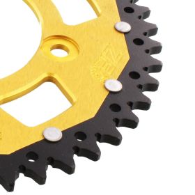 ZF Krone 46 Zähne Pitch 520 Schwarz Gold Dual ZFD-746-46-GLD für Ducati