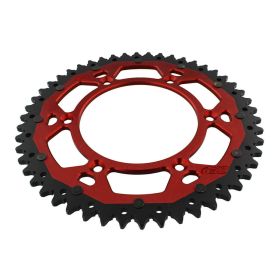 ZF Krone 50 Zähne Teilung 520 Rot Schwarz Dual ZFD-8000-50-ROT