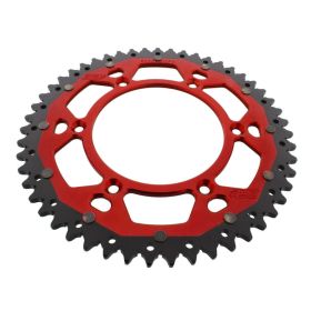 ZF Krone 51 Zähne Teilung 520 Rot Schwarz Dual ZFD-8000-51-ROT