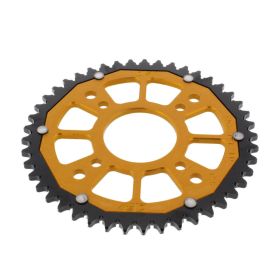 ZF Krone 45 Zähne Teilung 428 schwarz-gold dual für Suzuki