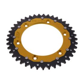 Corona ZF 41 denti passo 520 oro nera dual per Suzuki