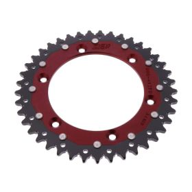 Corona ZF 41 denti passo 520 rossa nera dual per Suzuki