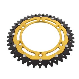 ZF 43 Teeth Crown Pitch 520 Black Gold Dual for Suzuki