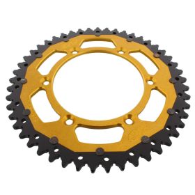 ZF Krone 49 Zähne Pitch 520 Schwarz Gold Dual für Suzuki