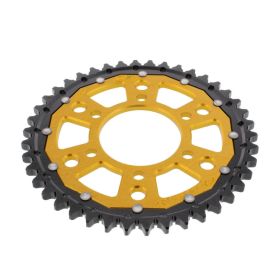 ZF Krone 42 Zähne Teilung 530 Schwarz Gold Dual für Suzuki