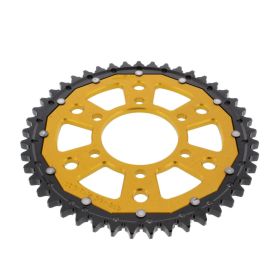 ZF Couronne 45 Dents Pas 530 Noir Or Double pour Suzuki